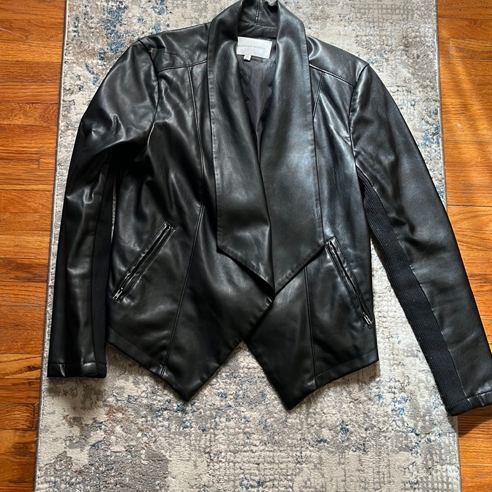 Faux leather jacket
